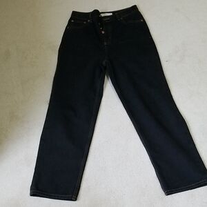 Topshop Black Straight Leg Women's Jeans